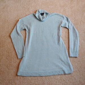 Talbots 100% pure merino wool baby blue turtleneck
